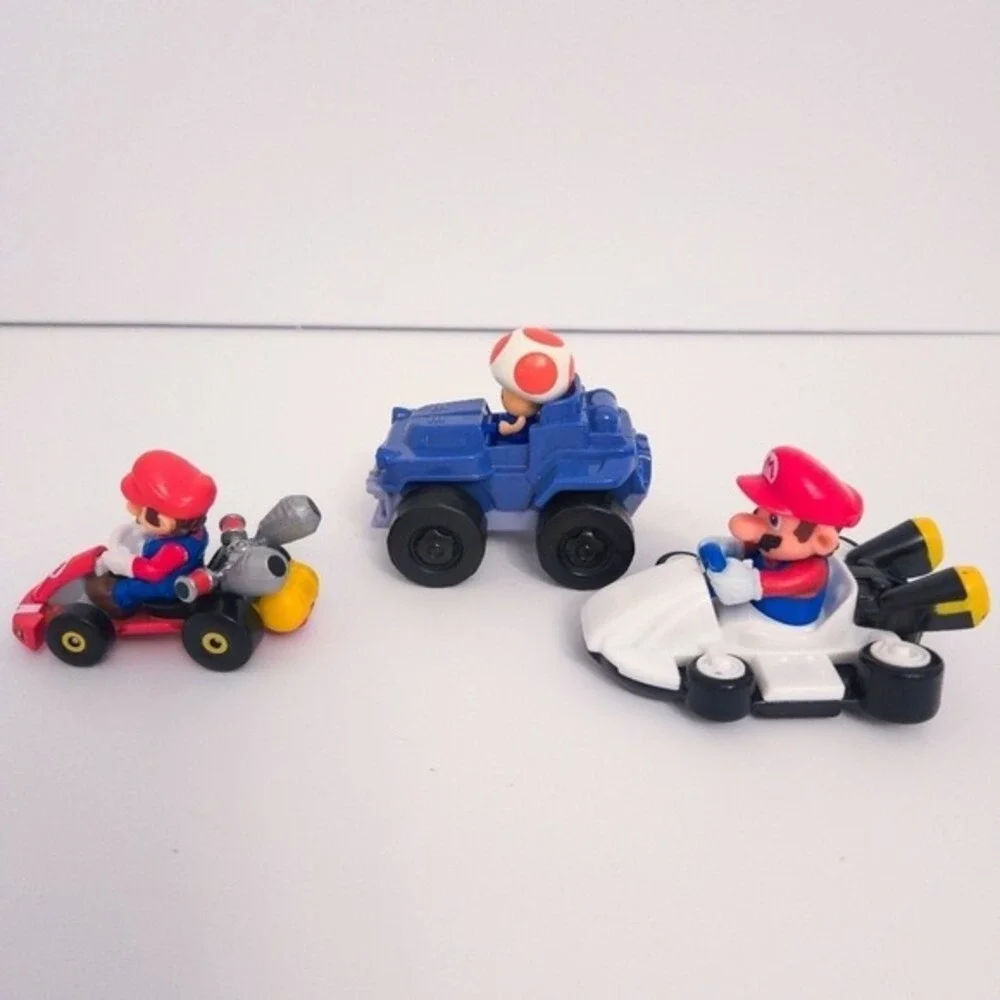 Nintendo Super Mario Hot Wheels &‎ McDonalds Toy Car Figurines (Lot of 8)